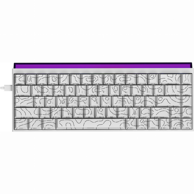 Клавиатура и мыши - Клавиатура Ajazz NK68 Red Switch White USB-C (NK68-R-S-W)#2