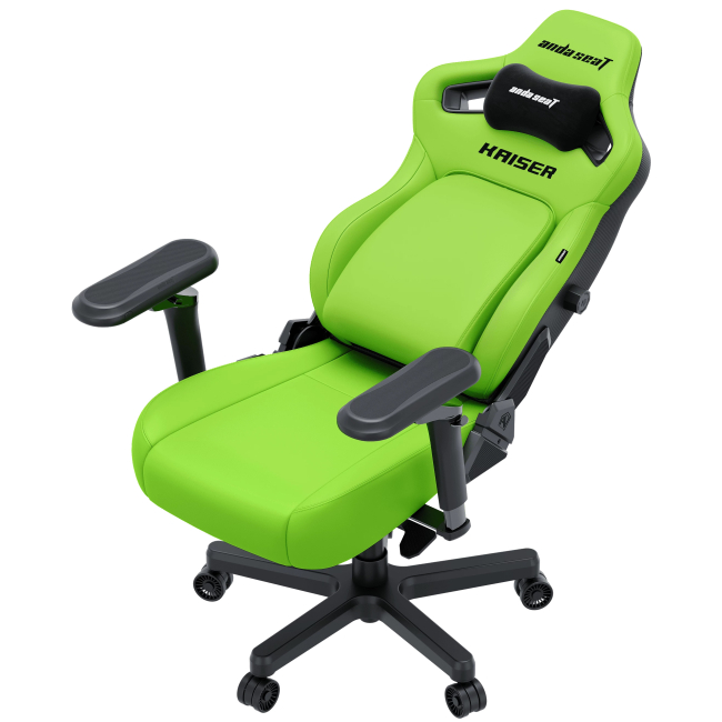 Мебель для геймеров - Кресло игровое Anda Seat Kaiser 4 V2 Size XL Cyber Green PVC (AD12YDDC-XLL-20-C-PV/C-03)#5