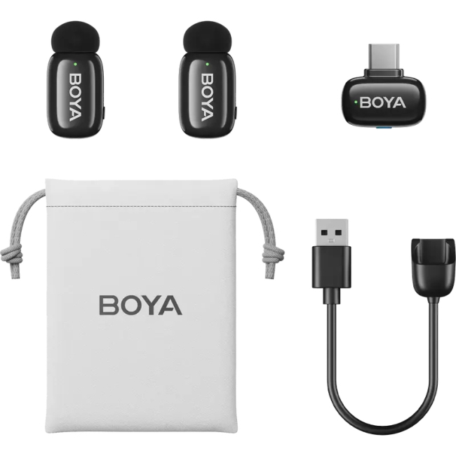 Мікрофони - Петличний мікрофон Boya Type-C Black (mini-23)#4