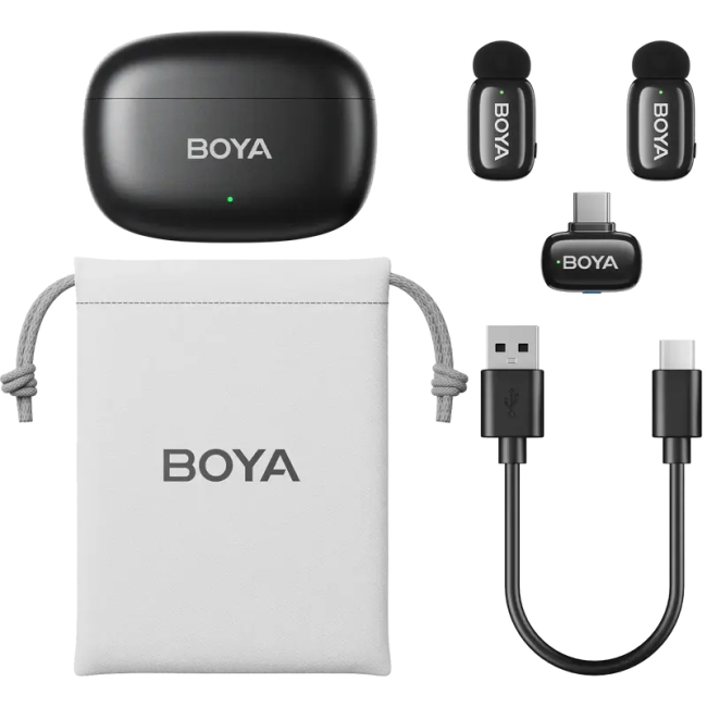 Микрофоны - Петличный микрофон Boya Type-C Black (mini-14)#5