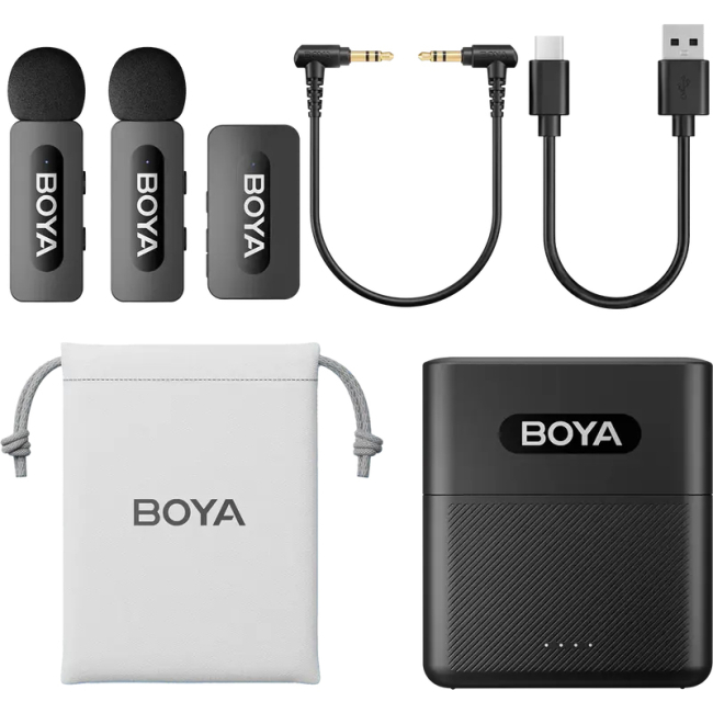 Микрофоны - Петличный микрофон Boya TRS for camera Black (BY-V35)#6