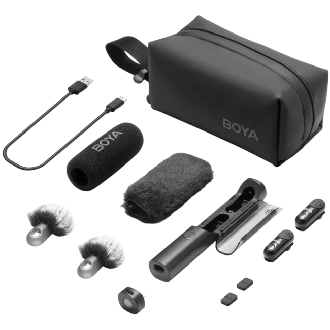 Микрофоны - Беспроводной микрофон Boya Magic Type-C Black (Magic-05)#2