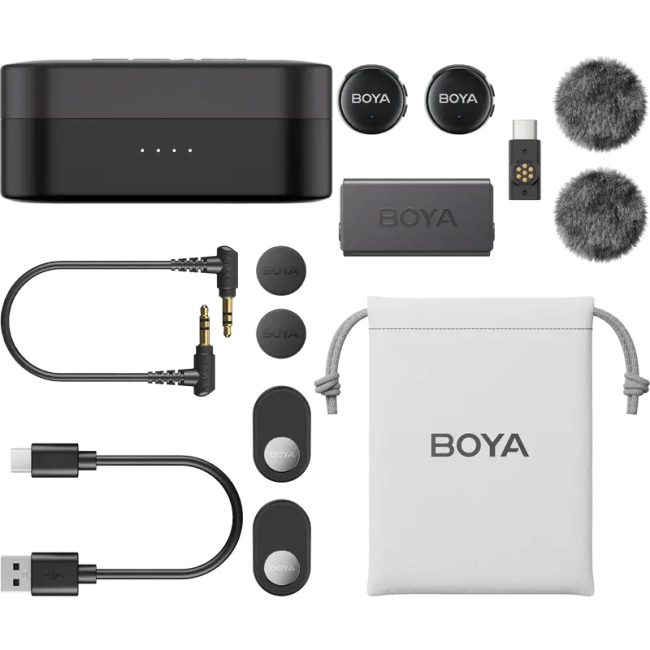 Микрофоны - Беспроводной микрофон Boya Type-C/TRS Black (LINK 3-02)#4