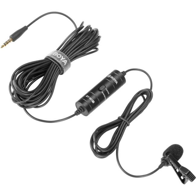 Микрофоны - Петличный микрофон Boya BY-M1S Black (BY-M1S)#3