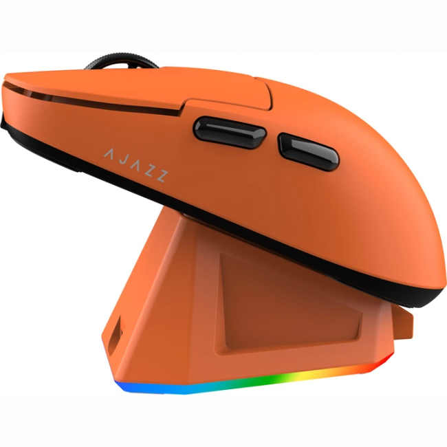 Клавиатура и мыши - Мышка Ajazz AJ159P MC Wireless/Bluetooth/USB Orange Charging Dock (AJ159P-MC-Orange)#2