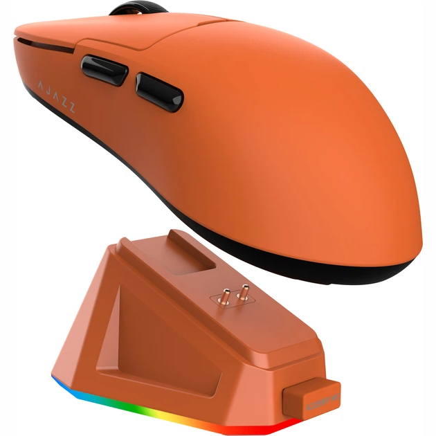 Клавиатура и мыши - Мышка Ajazz AJ159P MC Wireless/Bluetooth/USB Orange Charging Dock (AJ159P-MC-Orange)#3