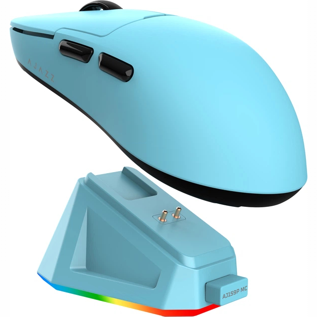 Клавіатура і миші - Мишка Ajazz AJ159P MC Wireless/Bluetooth/USB Blue Charging Dock (AJ159P-MC-Blue)#3