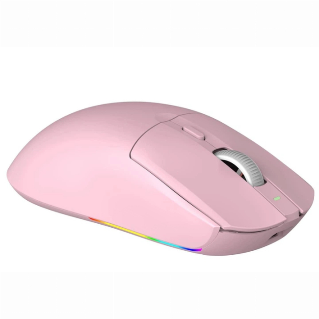 Клавіатура і миші - ​Мишка Ajazz AJ139 V2 MC Wireless/Bluetooth/USB Pink Charging Dock (AJ139-V2-MC-Pink)#5