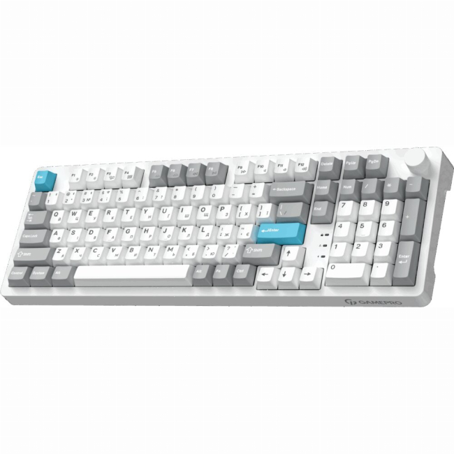 Клавіатура і миші - Клавіатура GamePro Asgard Drakkar Keychron Super Red Switch Wireless/Bluetooth/USB White (MK305WH)#2