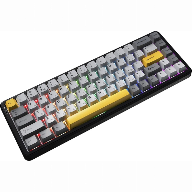 Клавіатура і миші - Клавіатура Ajazz AK680 MAX Magnetic Switch RGB USB Black (AK680-M-BGY-AW)#2