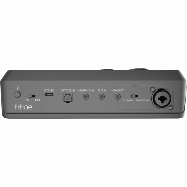Блогерство и стриминг - Микшерный пульт Fifine gaming sound card Black (SC8) #4