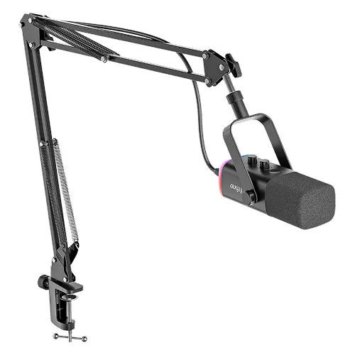 Микрофоны - Микрофон динамический Fifine USB/XLR Black (AM8T)#3