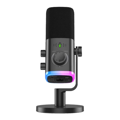 Микрофоны - Динамический микрофон Fifine XLR/USB Black (AM9)#2