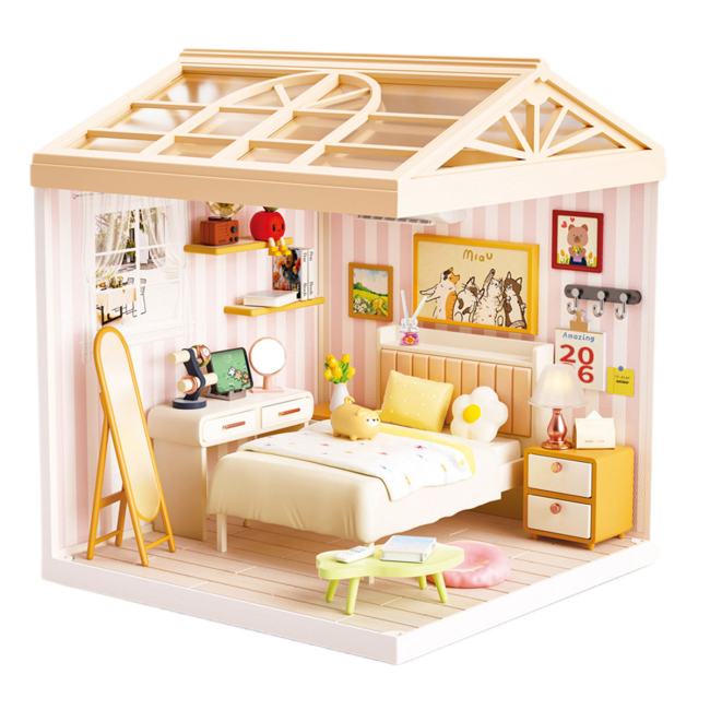 Конструкторы с уникальными деталями - Конструктор-румбокс Mini House Интерьер Спальня (8004)#2