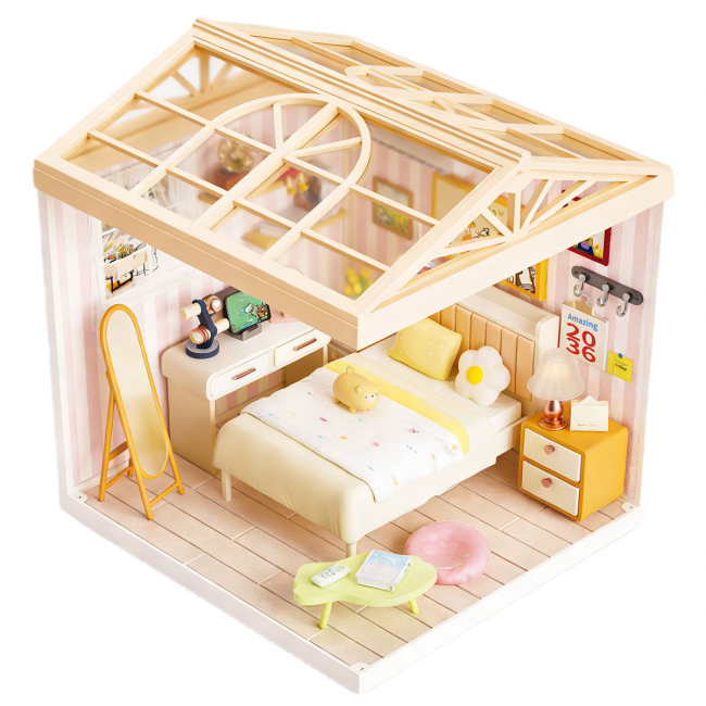 Конструкторы с уникальными деталями - Конструктор-румбокс Mini House Интерьер Спальня (8004)#3