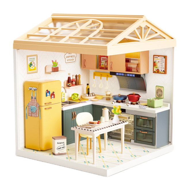 Конструкторы с уникальными деталями - Конструктор-румбокс Mini House Интерьер Кухня (8005)#2