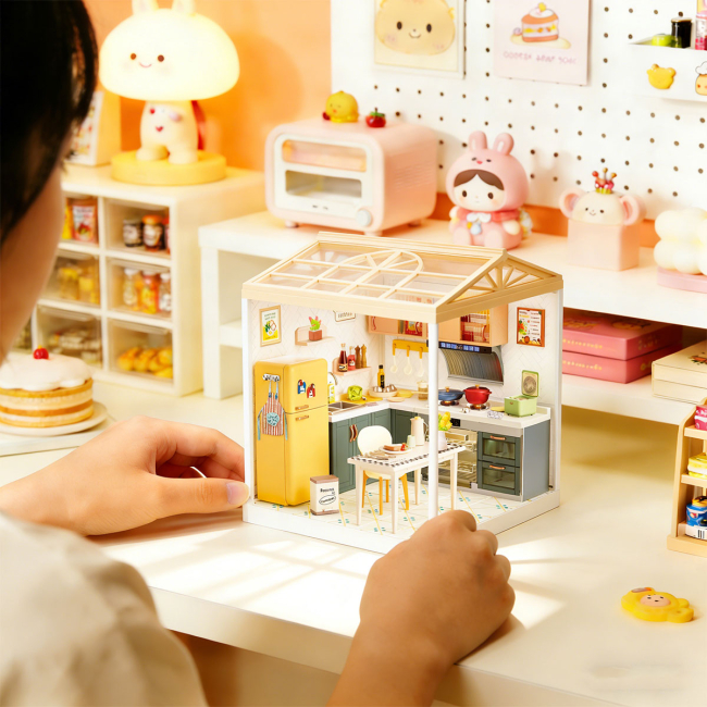 Конструкторы с уникальными деталями - Конструктор-румбокс Mini House Интерьер Кухня (8005)#8
