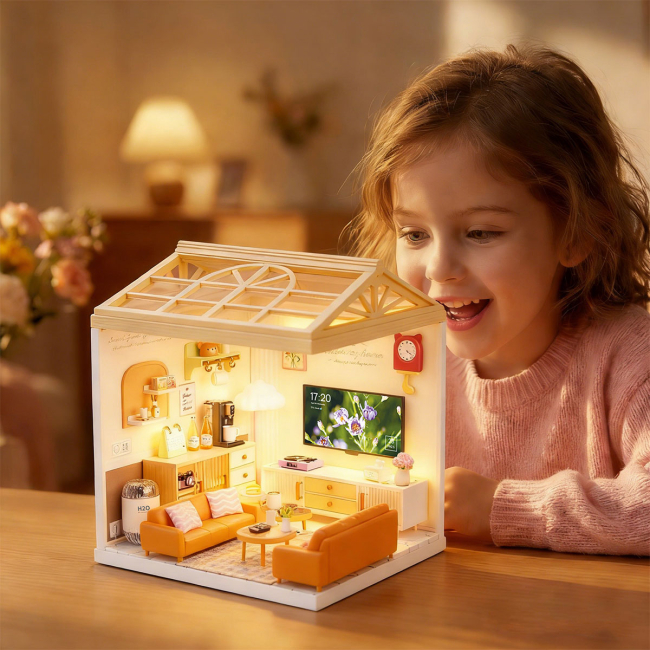 Конструктори з унікальними деталями - Конструктор-румбокс Mini House Інтер'єр Вітальня (8006)#8