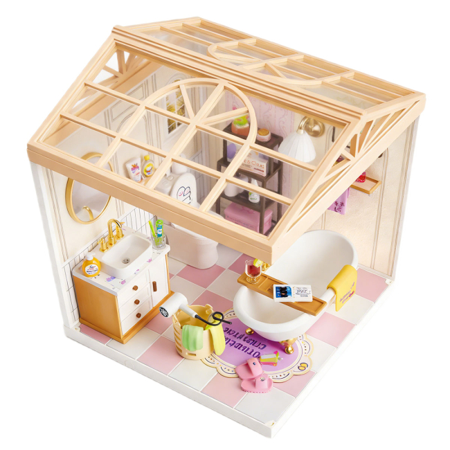 Конструктори з унікальними деталями - Конструктор-румбокс Mini House Інтер'єр Ванна кімната (8009)#3