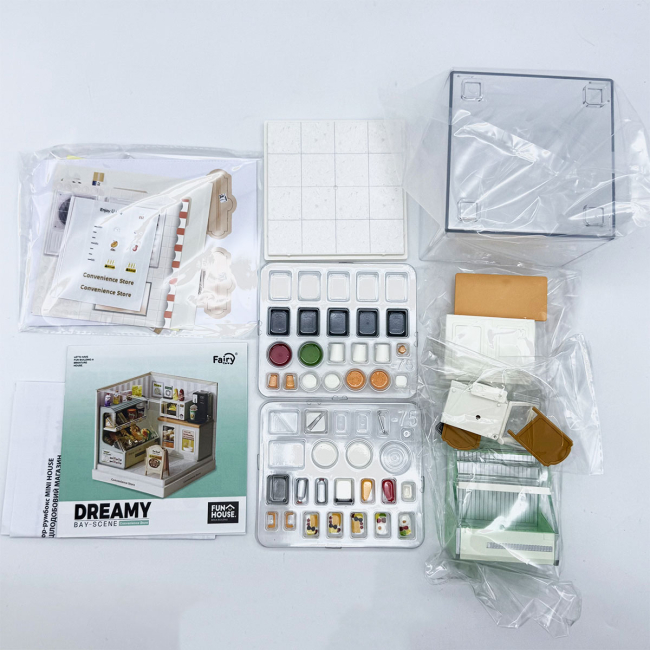 Конструктори з унікальними деталями - Конструктор-румбокс Mini House Інтер'єр Міні Цілодобовий магазин (8033)#3