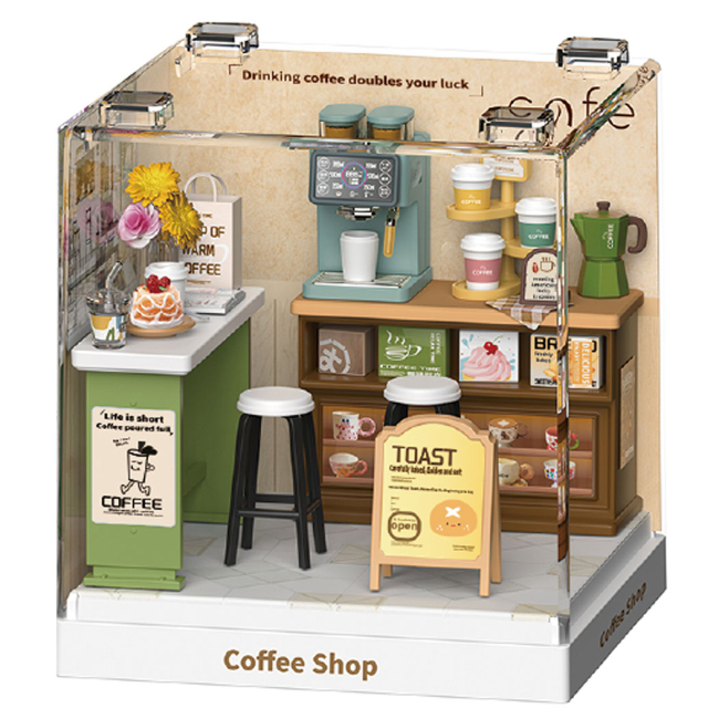 Конструктори з унікальними деталями - Конструктор-румбокс Mini House Інтер'єр Міні Кав’ярня (8034)#2