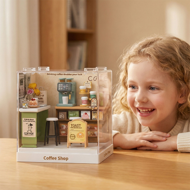 Конструктори з унікальними деталями - Конструктор-румбокс Mini House Інтер'єр Міні Кав’ярня (8034)#4