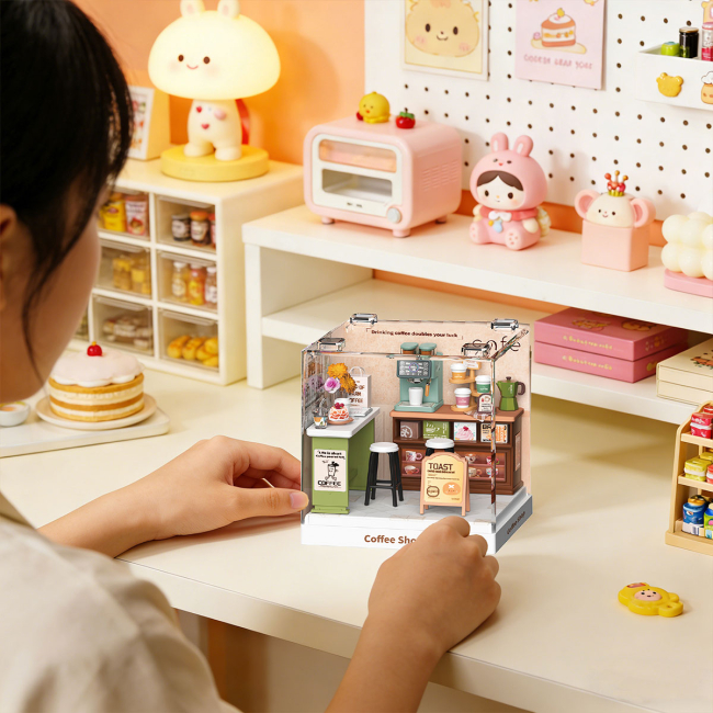 Конструктори з унікальними деталями - Конструктор-румбокс Mini House Інтер'єр Міні Кав’ярня (8034)#5
