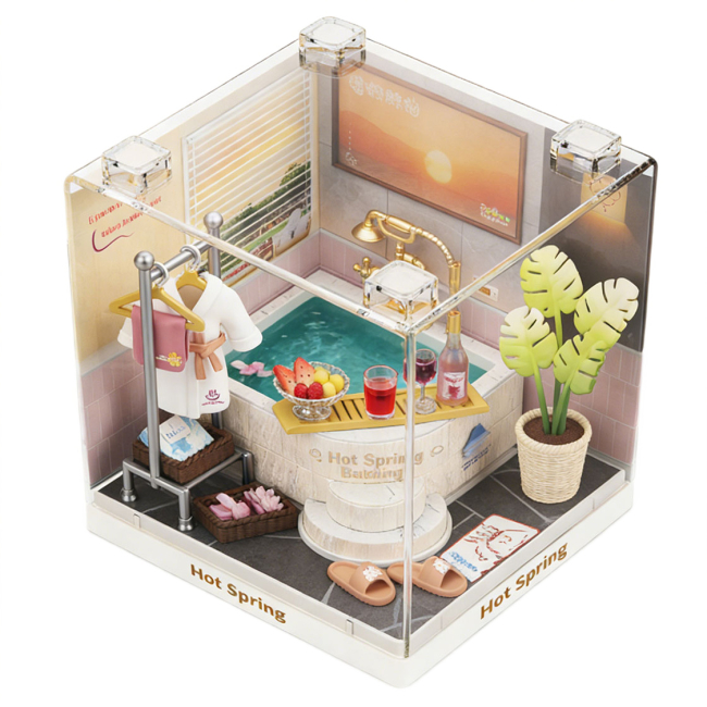 Конструктори з унікальними деталями - Конструктор-румбокс Mini House Інтер'єр Міні Термальна купальня (8041)#3
