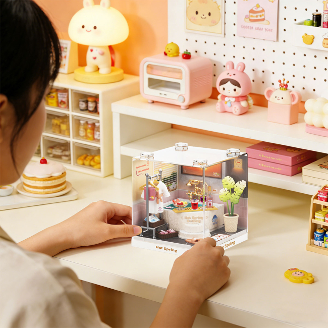 Конструктори з унікальними деталями - Конструктор-румбокс Mini House Інтер'єр Міні Термальна купальня (8041)#5