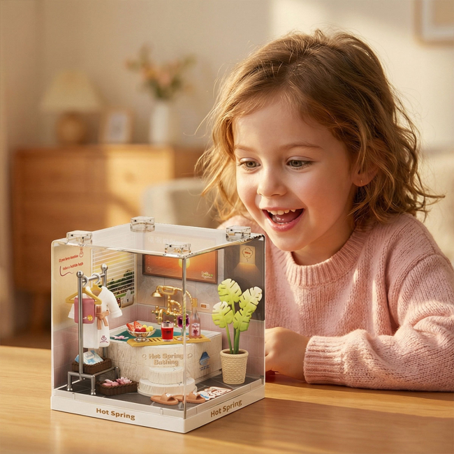 Конструктори з унікальними деталями - Конструктор-румбокс Mini House Інтер'єр Міні Термальна купальня (8041)#6