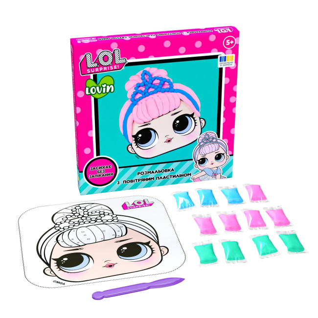 Наборы для лепки - Раскраска с воздушным пластилином Lovin L.O.L. Surprise! в ассортименте (LOL70217)#2