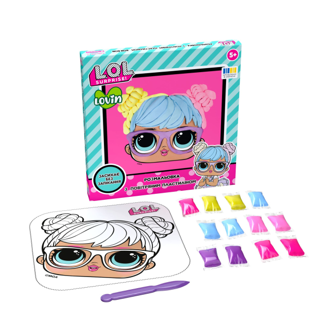 Наборы для лепки - Раскраска с воздушным пластилином Lovin L.O.L. Surprise! в ассортименте (LOL70217)#3