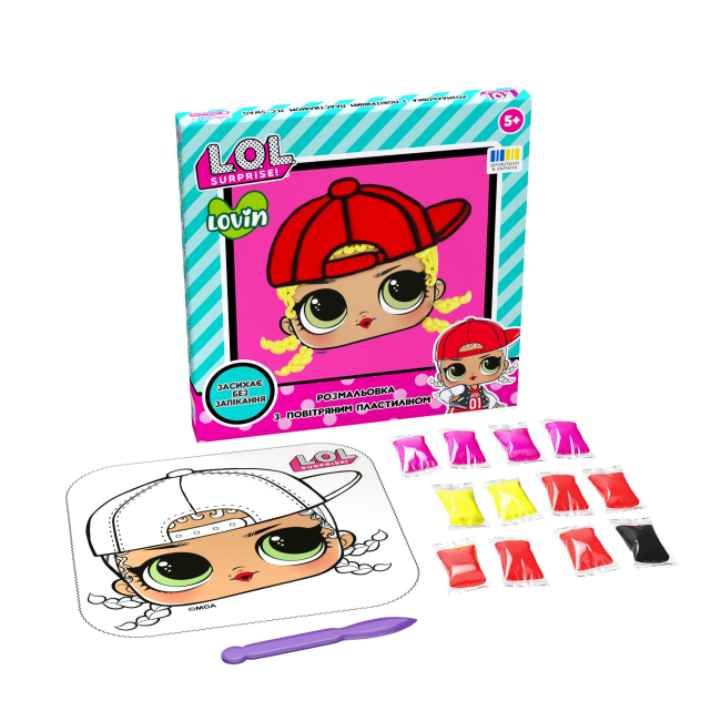 Наборы для лепки - Раскраска с воздушным пластилином Lovin L.O.L. Surprise! в ассортименте (LOL70217)#4