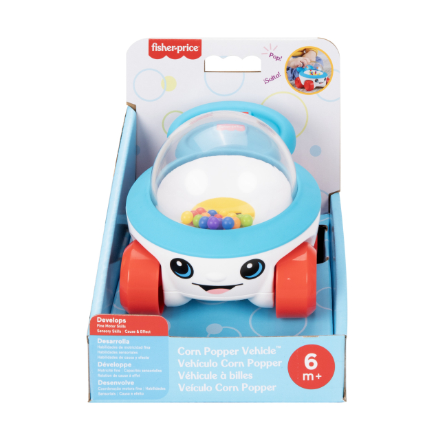 Розвивальні іграшки - Розвивальна іграшка Fisher-Price Машинка-каталка Попкорн (JKD57)#5