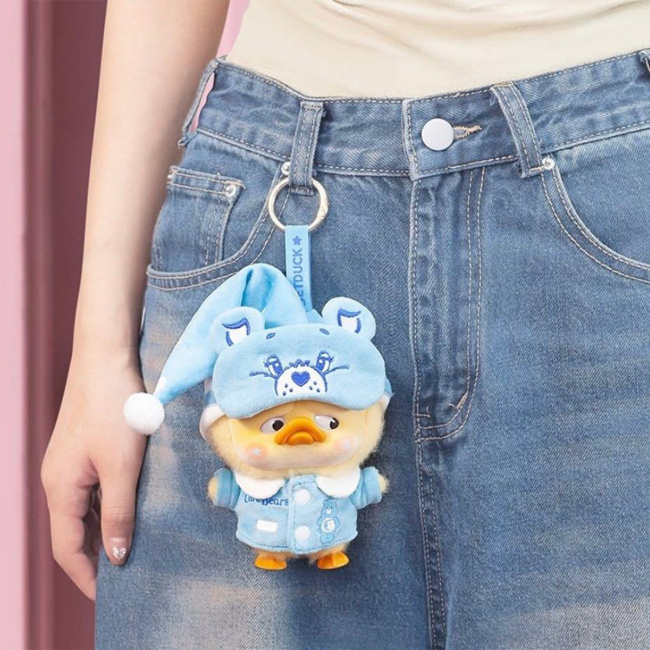 Брелоки - Мягкая игрушка с кольцом Pop Top 1983toys Upset Duck x Care Bears Будь радугой (AP17183806800C)#3