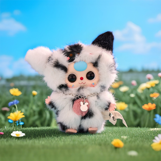 Брелоки - Мягкая игрушка с кольцом Pop Top Cureplaneta Baby Three Котики и собачки (CRP2601)#6