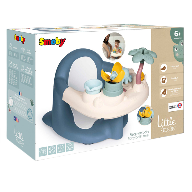 Товари для догляду - ​Стільчик для купання Smoby Little Водні розваги з функціональною ігровою панеллю 2 в 1 (7600140408)#2