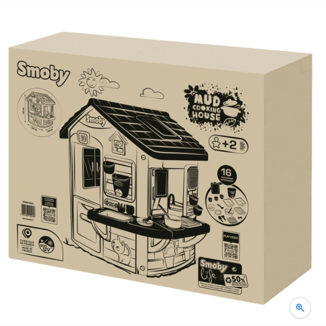 Ігрові комплекси, гойдалки, гірки - ​Ігровий будинок Smoby Life Садівник з кухнею та мийкою (7600810505)#3