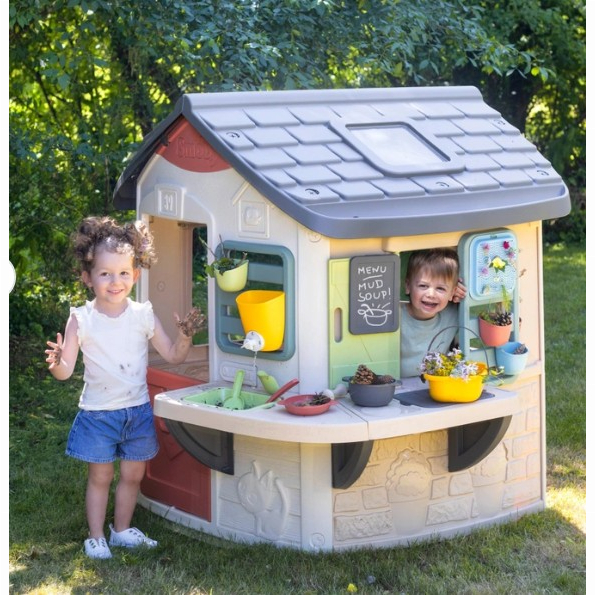 Ігрові комплекси, гойдалки, гірки - ​Ігровий будинок Smoby Life Садівник з кухнею та мийкою (7600810505)#4