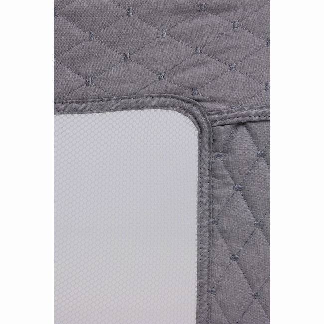 Манежи - Защитный бортик для кроватки Velano Wolli light grey (46167)#4