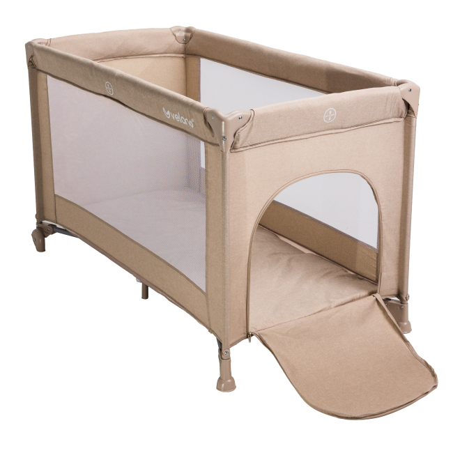 Манежи - Кроватка-манеж Velano Flexi beige (46157)#4