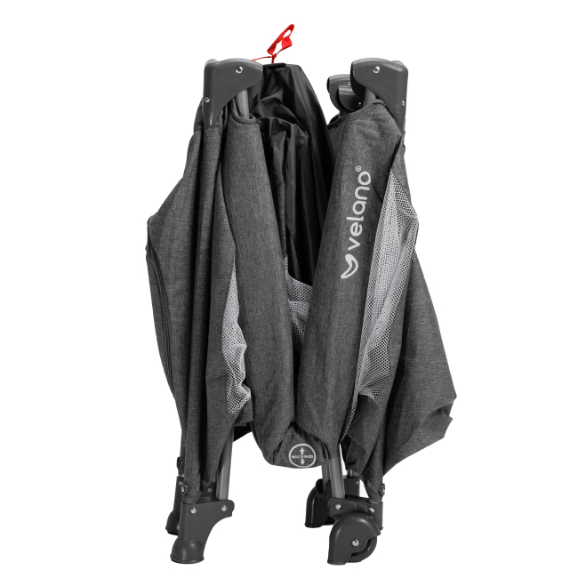 Манежи - Кроватка-манеж Velano Flexi grey (46156)#6