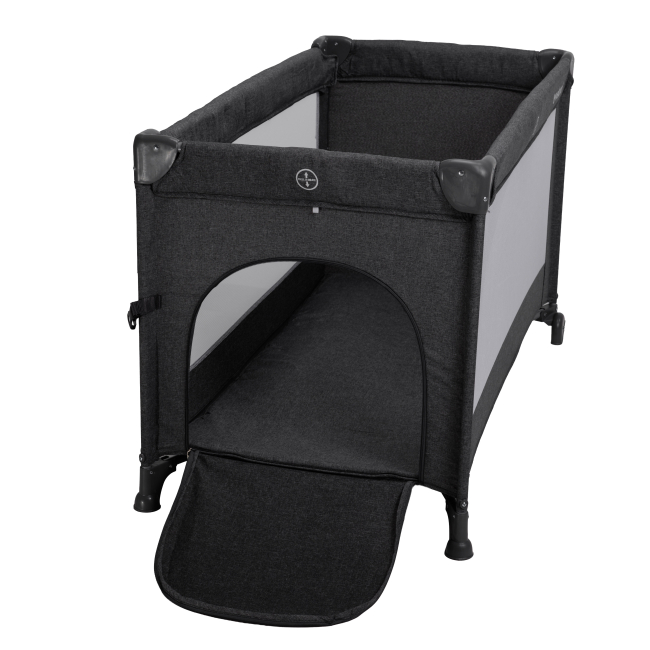 Манежи - Кроватка-манеж Velano Tino dark grey 2 в 1 (46160)#4