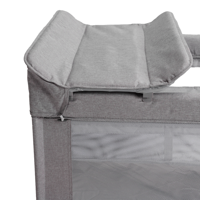 Манежи - Кроватка-манеж Velano Tino light grey 2 в 1 (46159)#6
