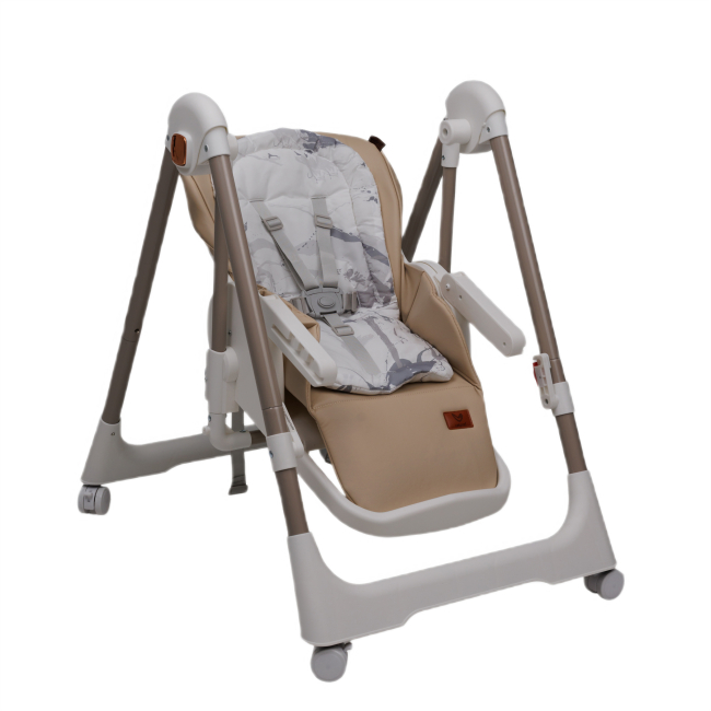 Стульчики для кормления - Стул-качалка для кормления Velano Nomi beige 2 в 1 (45681)#7