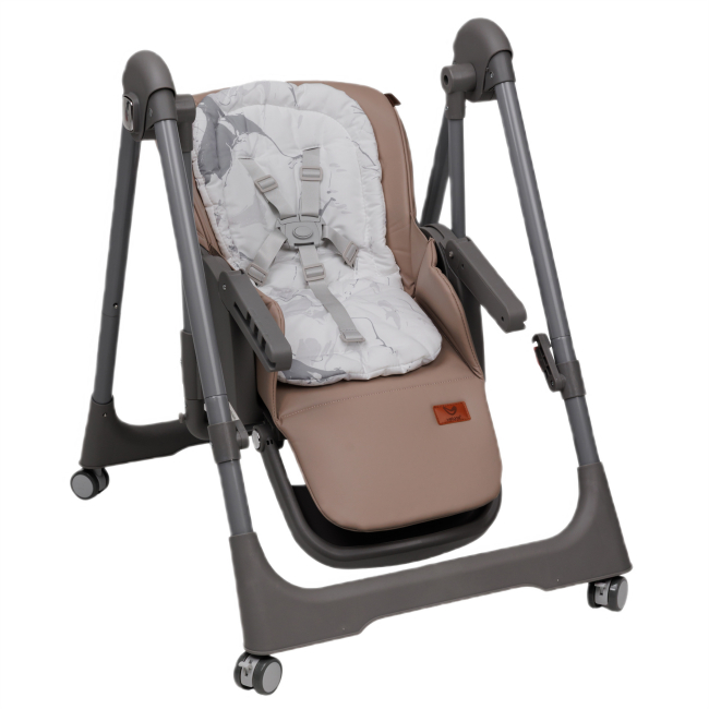 Стульчики для кормления - Стул-качалка для кормления Velano Nomi brown 2 в 1 (45682)#8