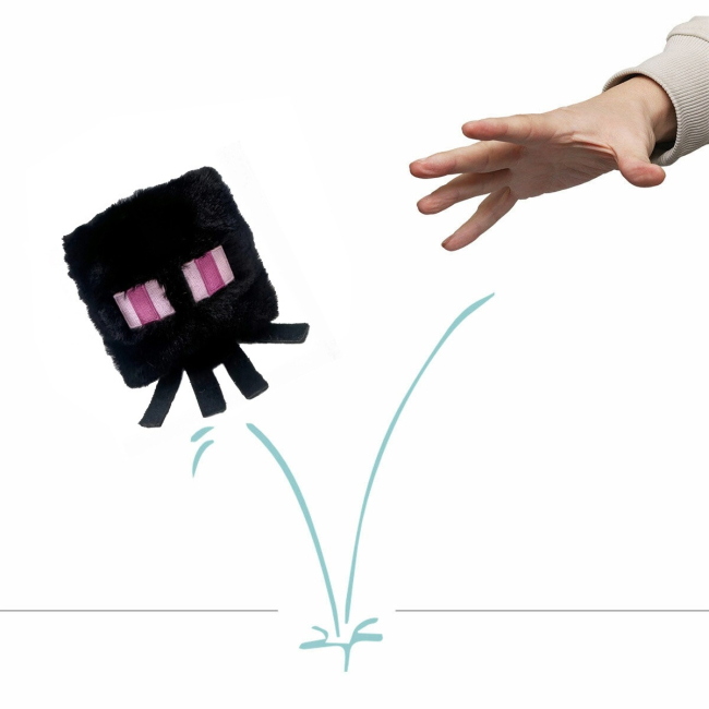 Спортивные активные игры - Мягкая игрушка-попрыгунчик TY Beanie bouncers Майнкрафт Эндер Дракон (83055)#3