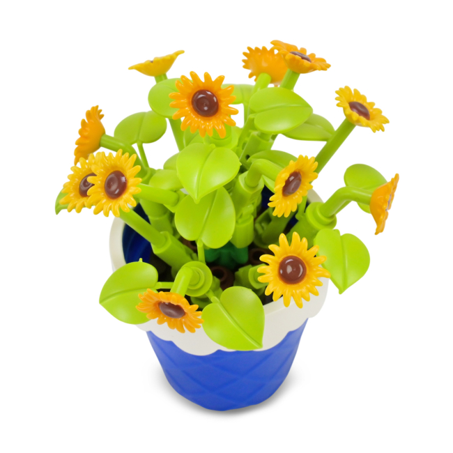 Конструкторы с уникальными деталями - ​Конструктор Sembo Block Florist Подсолнечники 96 деталей (601289)#3