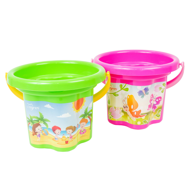 Набори для пісочниці - Відро для піску Tigres Квіточка в асортименті (39628)#2