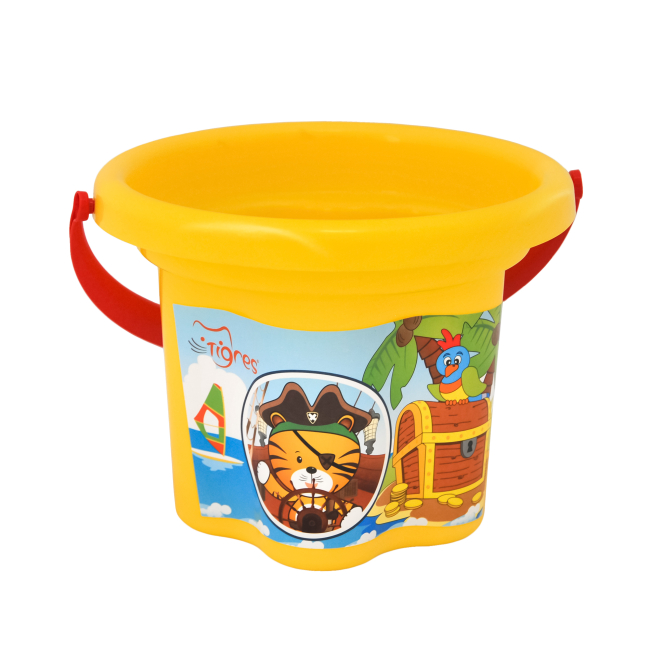 Набори для пісочниці - Відро для піску Tigres Квіточка в асортименті (39628)#3